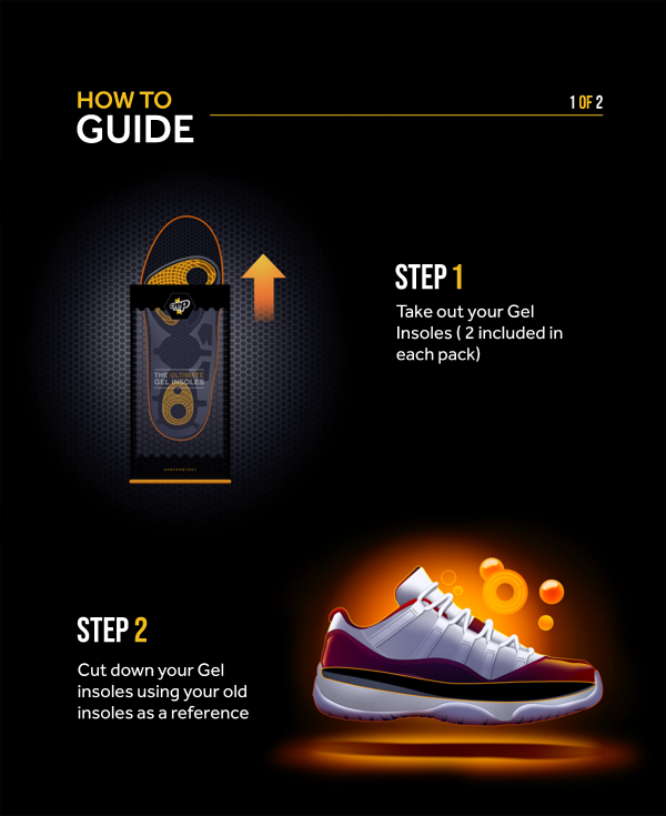 HOW TO Gel insoles steps 1-2
