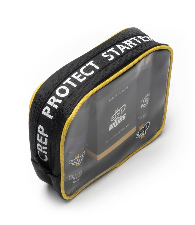 Essential sneaker care starter kit for maintaining footwear freshness and cleanliness.