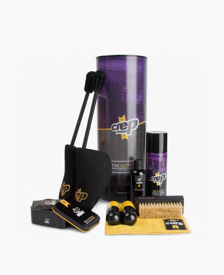 Comprehensive tube kit for sneaker care